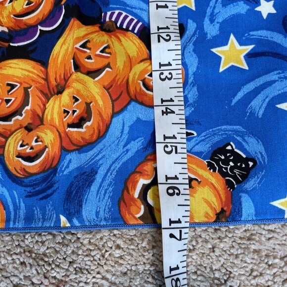 Vintage 6 Tobin Halloween Cloth Dinner Napkins Bewitched Witch Pumpkins 17x17" - Picture 6 of 7